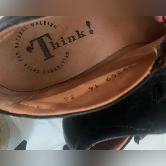 Think! Aida Mary Janes Leather Heels Black - Picture 3 of 7